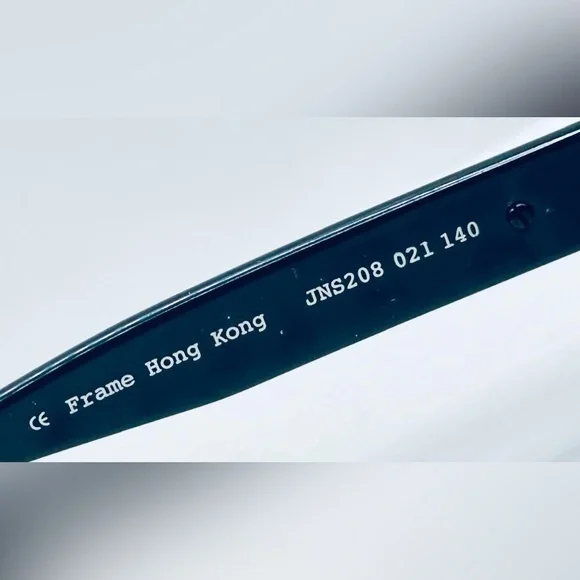 Vintage Jones New York JNS208 Blue Gray Oval Sunglasses Frames Only - Picture 8 of 8